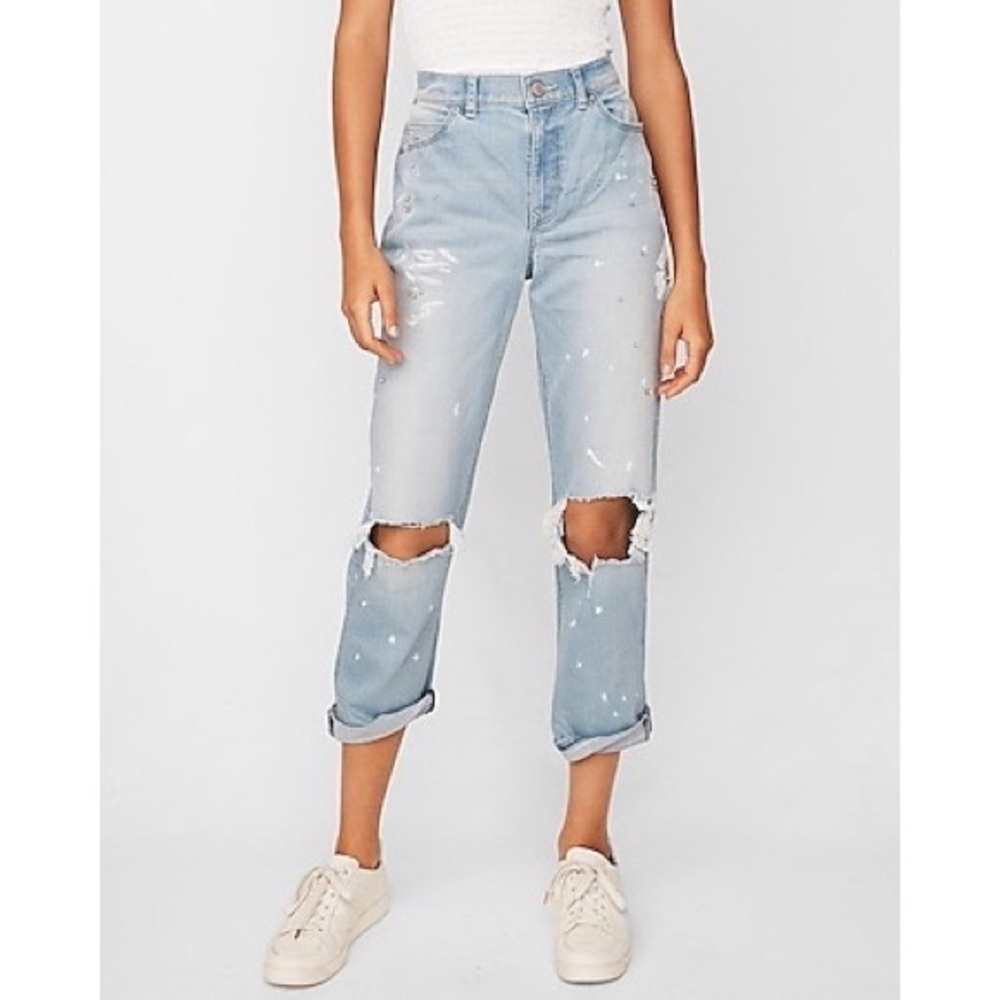 [Express] High Waisted  Ripped Original Jeans